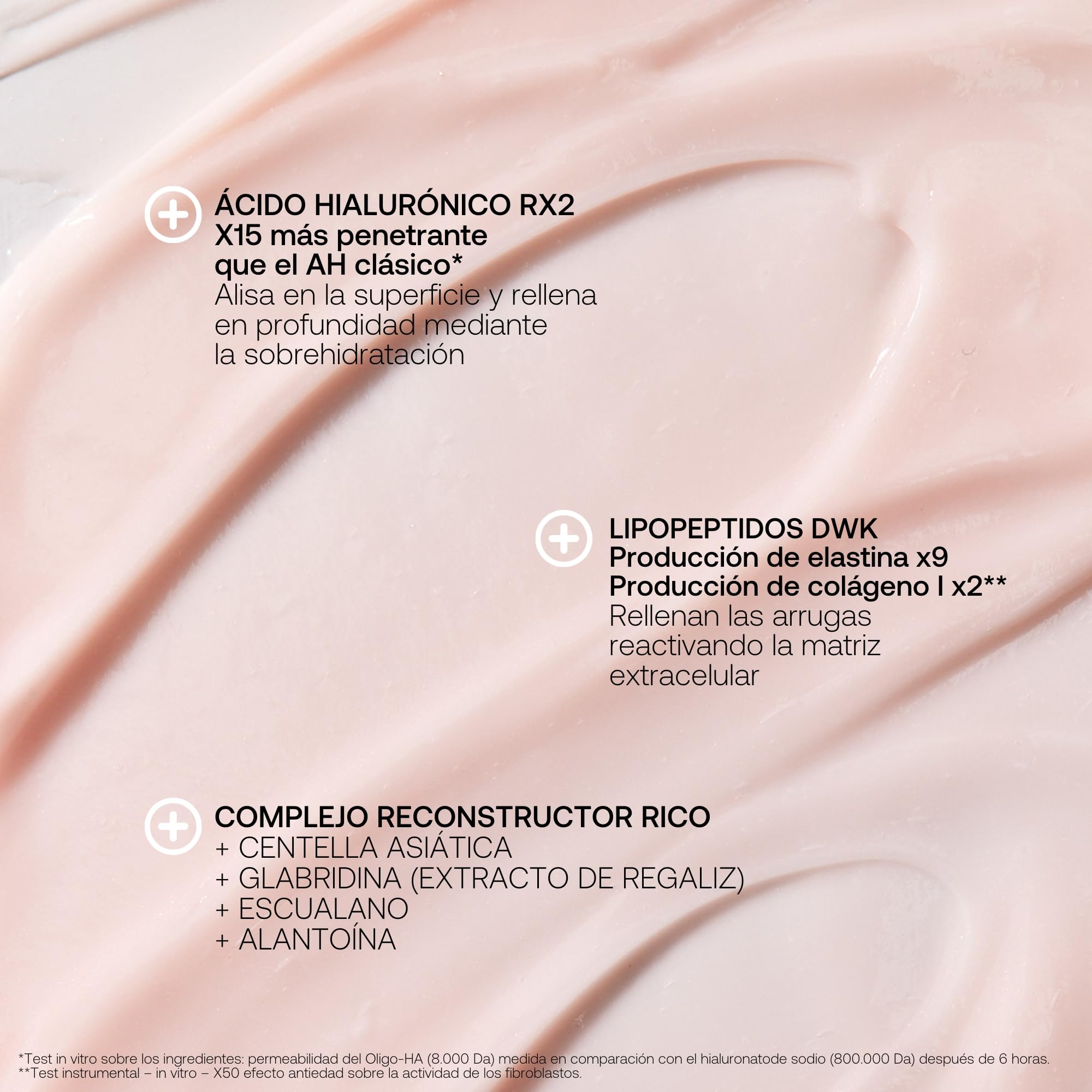 Rexaline LINE KILLER RICH CREMA – Bálsamo Antiarrugas Reafirmante – Ácido Hialurónico RX2, Lipopeptidos DWK y Centella Asiática – Pieles Maduras Muy Secas – 50 ml