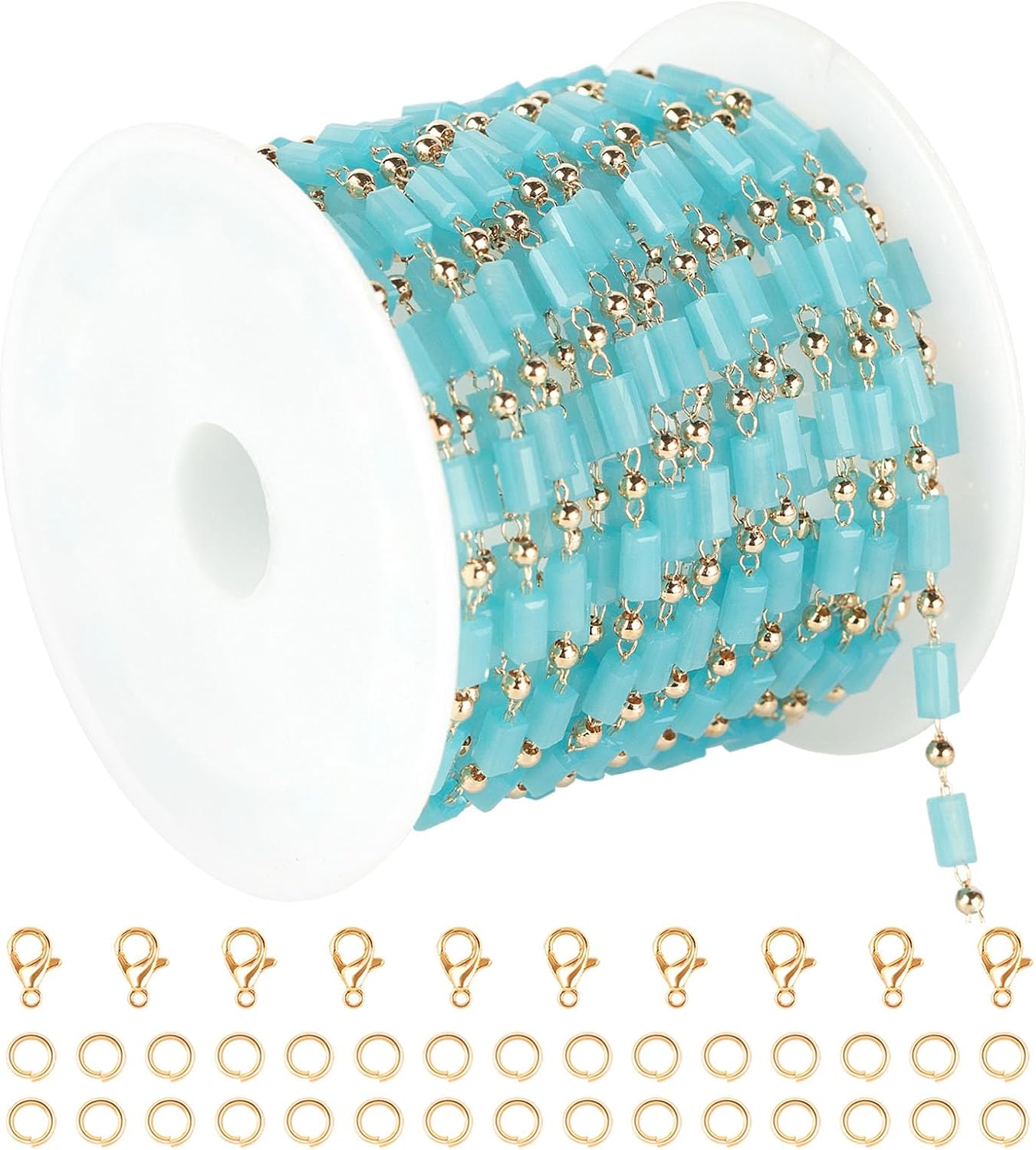 YOUBEIYEE 3 Meters Gold Plated Jewelry Chain for Jewelry