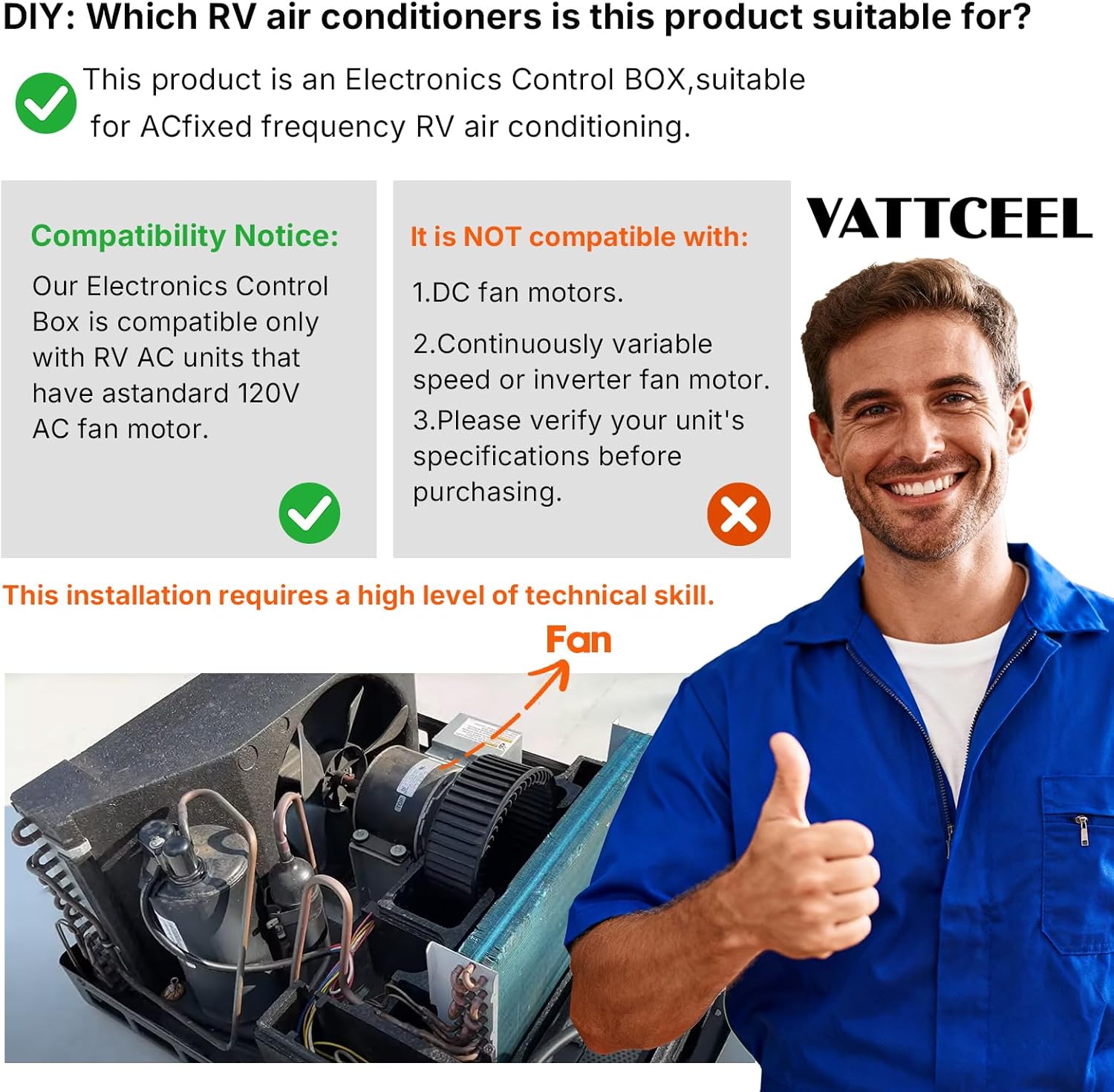 3109226.005 Suitable for Dometic RV air Conditioners Electronic Control Kit 3312020.000 RV Thermostat Multi-Zone Kit Replacement