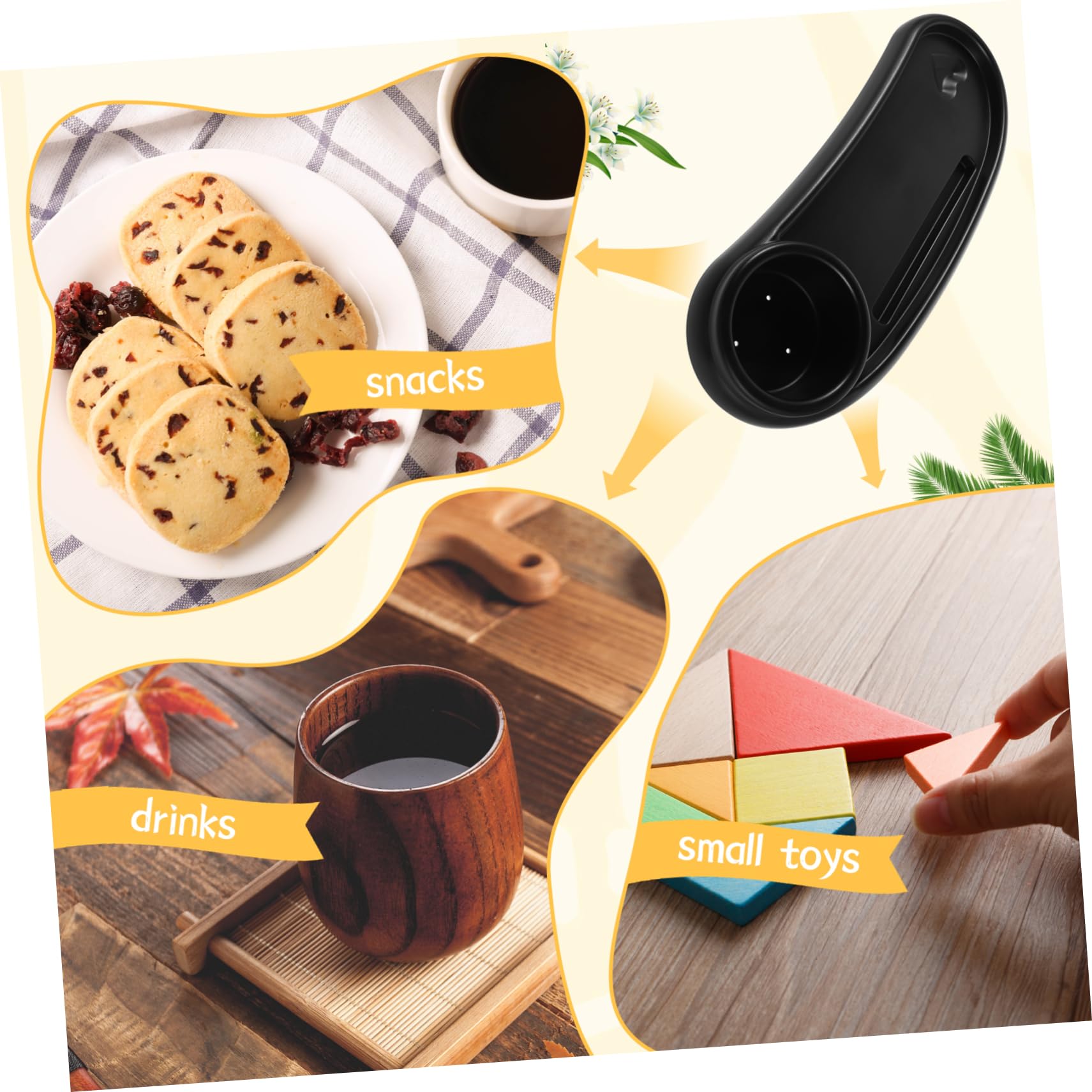 Bandeja para Cochecito con Accesorio para Snacks y Bebidas Organizador de Alimentos para Paseos con Bebés Compatible con Varios de Cochecito Almacenamiento Conveniente y Seguro