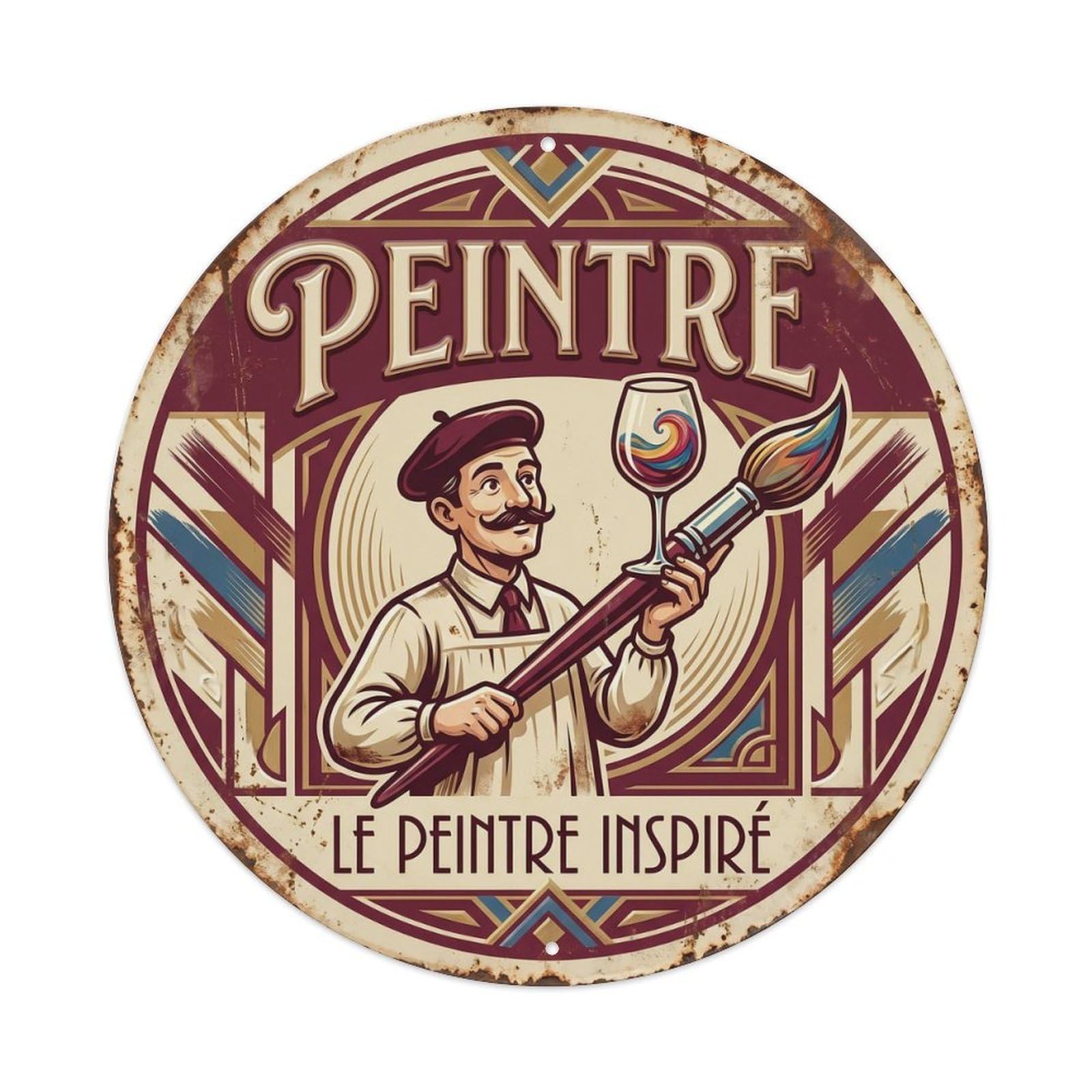 Painter Humorous Tavern Painter Metal Tin Sign