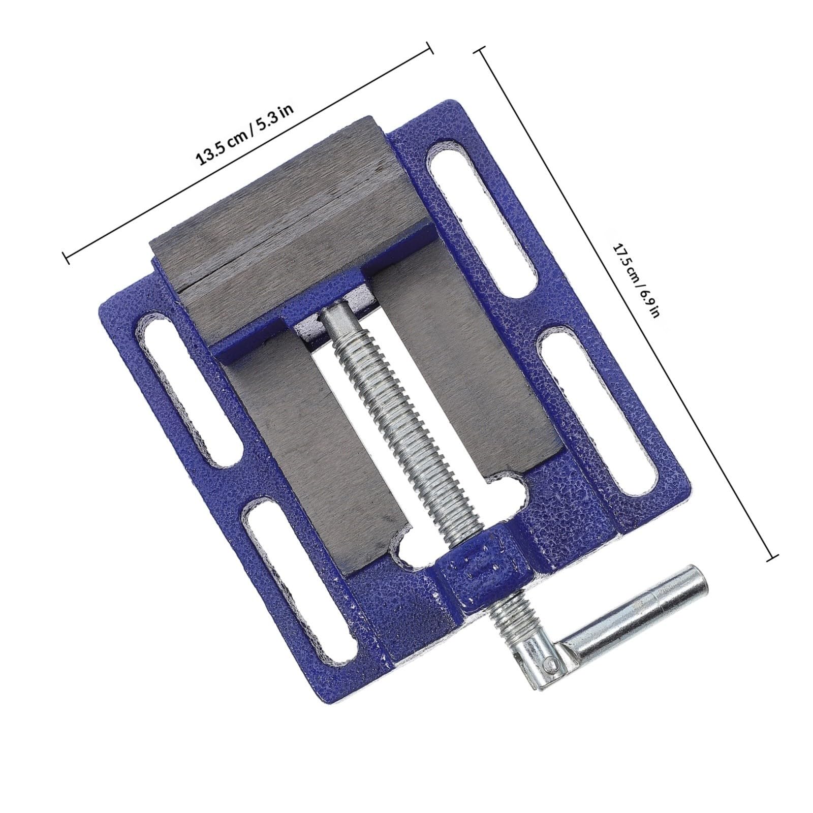 PACKOVE Abrazadera de Banco para Taladro de Columna Construcción Resistente de Acero, Ancho de 77mm, Adecuado para Mesas de Trabajo y Talleres de Carpintería