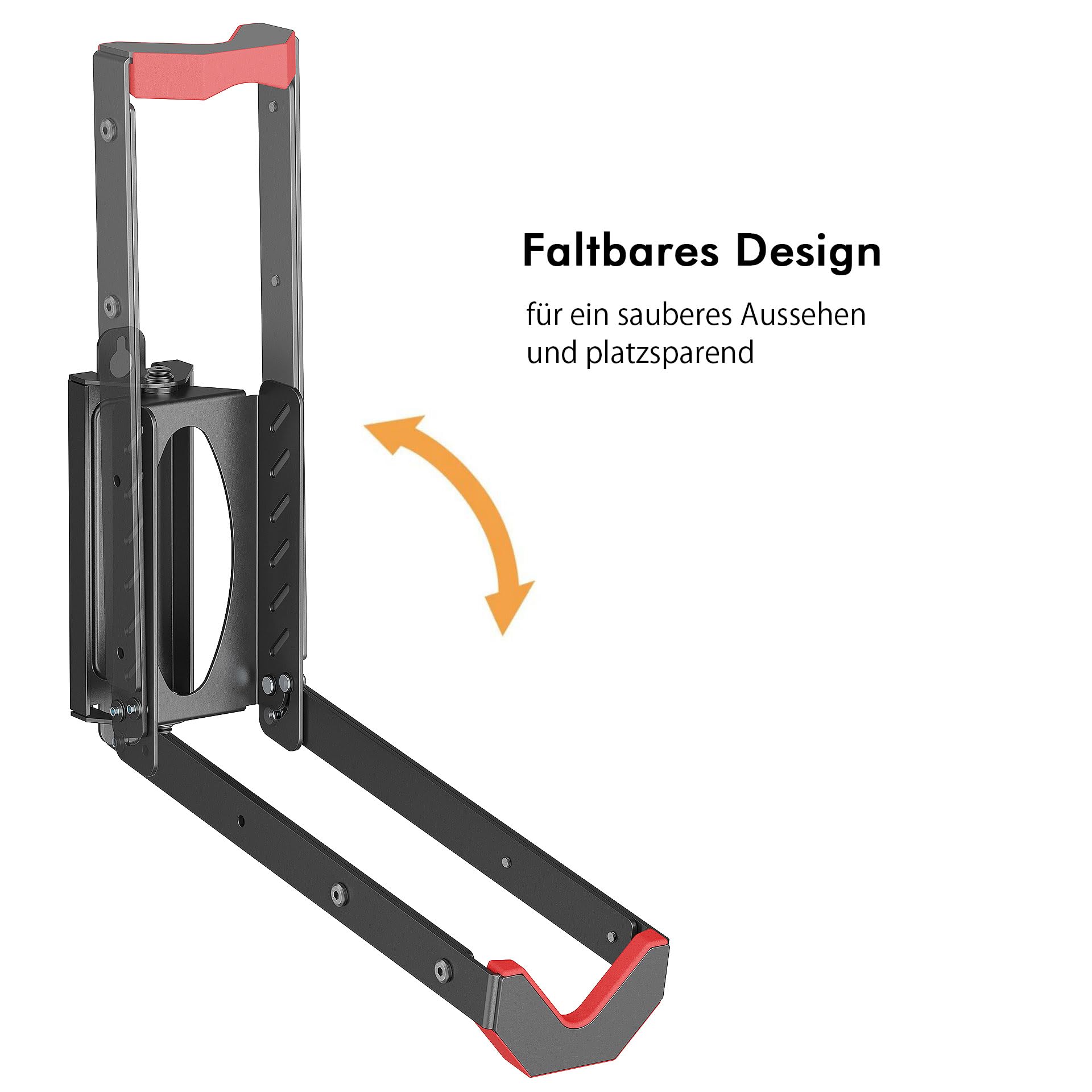 Mimoke Verstellbare Platzsparende Fahrrad Wandhalterung Einfaches Anheben Design mit Klappbarem Arm und Schwenkfunktion (2 Packungen)