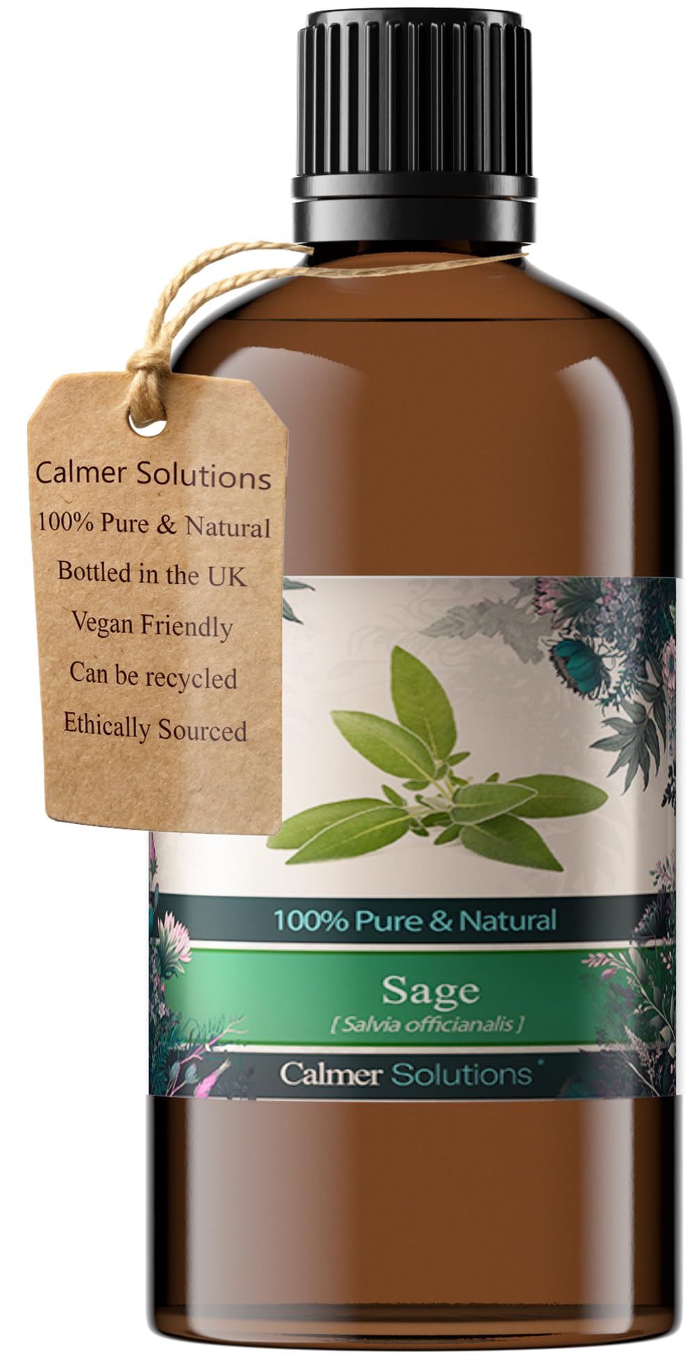 Calmer Solutions Clear Sage 100% Pure Essential Aromatherapy Oil 100Ml