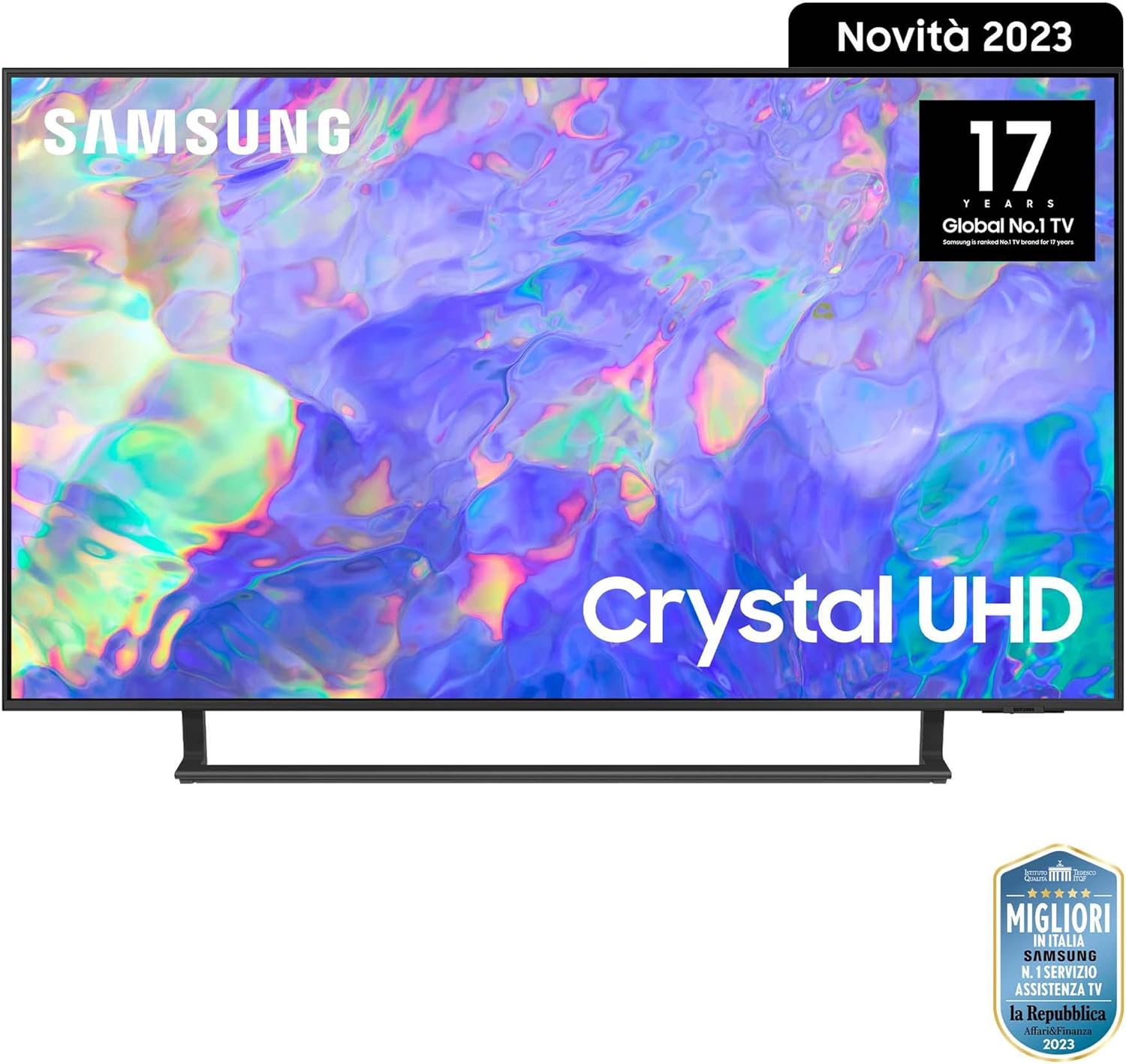 Samsung TV UE50CU8570UXZT Crystal UHD 4K, Smart TV 50 Dynamic Crystal color, HDR, OTS Lite, AirSlim Design, Integrato con Bixby e Alexa compatibile con Google Assistant, Titan Gray 2024 Samsung TV UE50CU8570UXZT Crystal UHD 4K, Smart TV 50 Dynamic Crystal color, HDR, OTS Lite, AirSlim Design, Integrato con Bixby e Alexa compatibile con Google Assistant, Titan Gray 2024