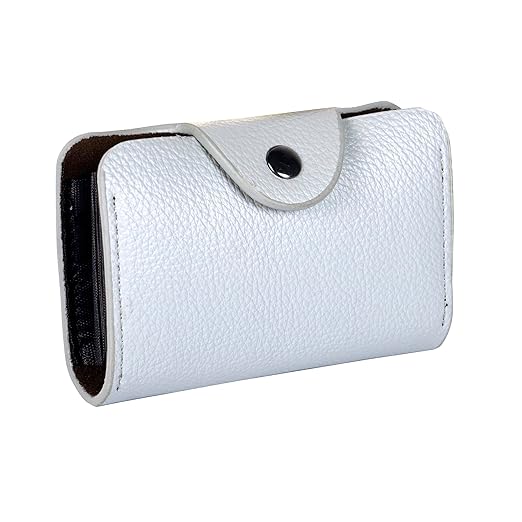 Storite 13 Slots PU Leather Credit Debit ATM Card Holder Case Wallet for Men & Women (10.5 x 7.5 x 2.5 cm, Grey)