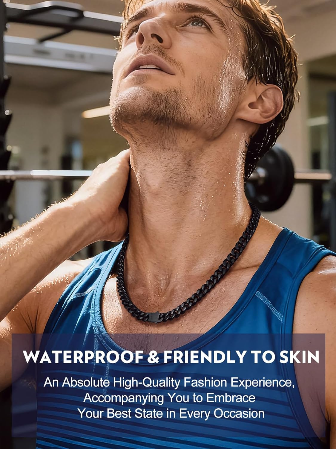 Bandmax Mens Stainless Steel Chain Necklaces 5/7/9/12MM Chunky Miami Cuban Link Chain Necklace Silver/Gold Plated/Black Chains for Men 18"-30" - Image 6