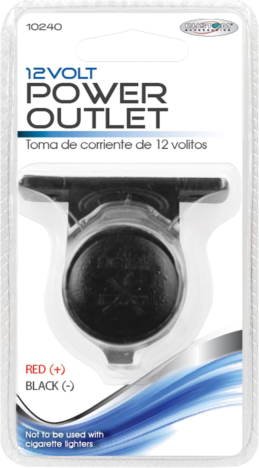 Custom Accessories 10240 12V Auxiliary Power Outlet