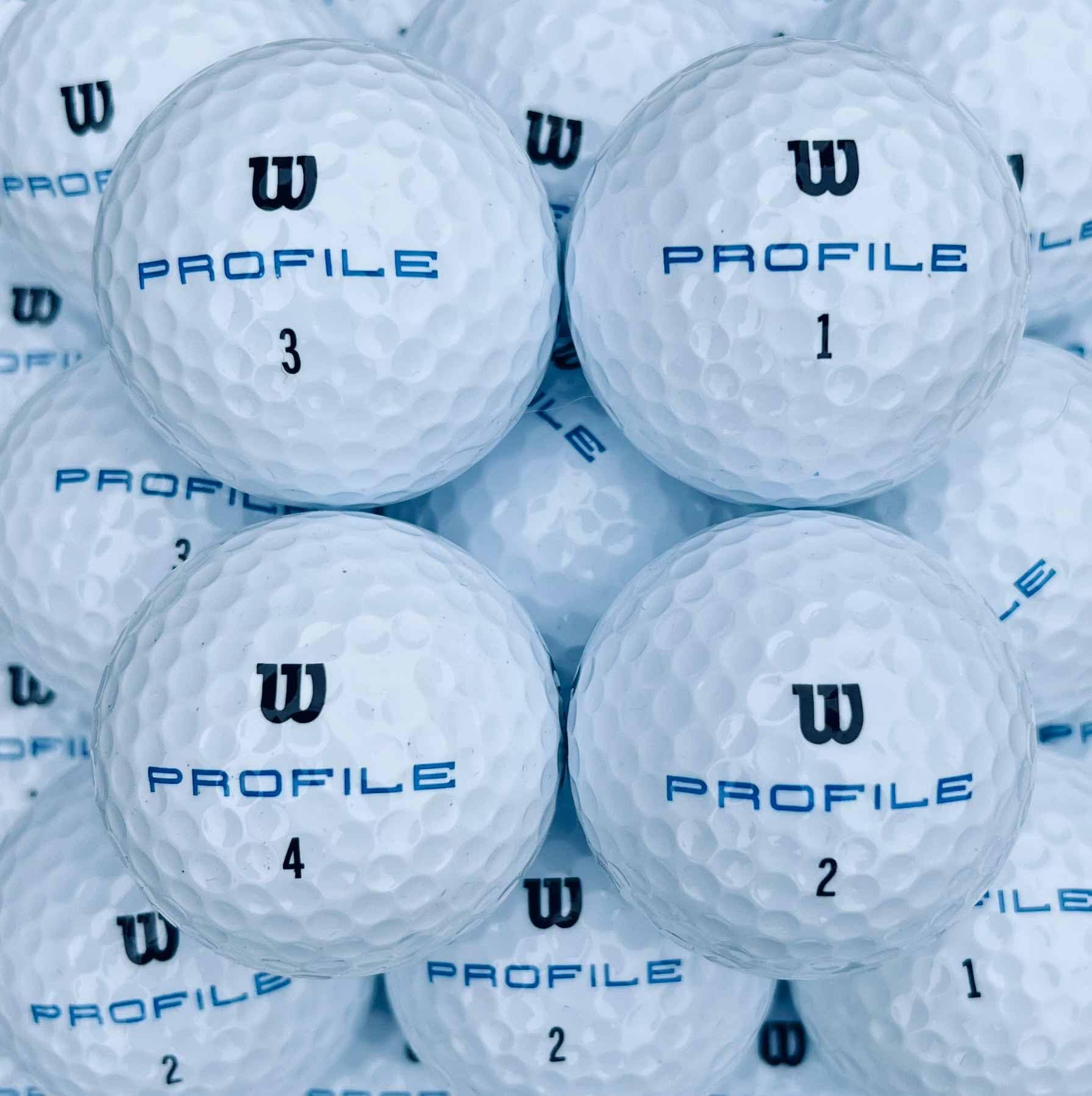 Wilson Profile Distance Golfball, 36 Stück, Premium Selection, AAAAA, Lakeballs - im Netzbeutel