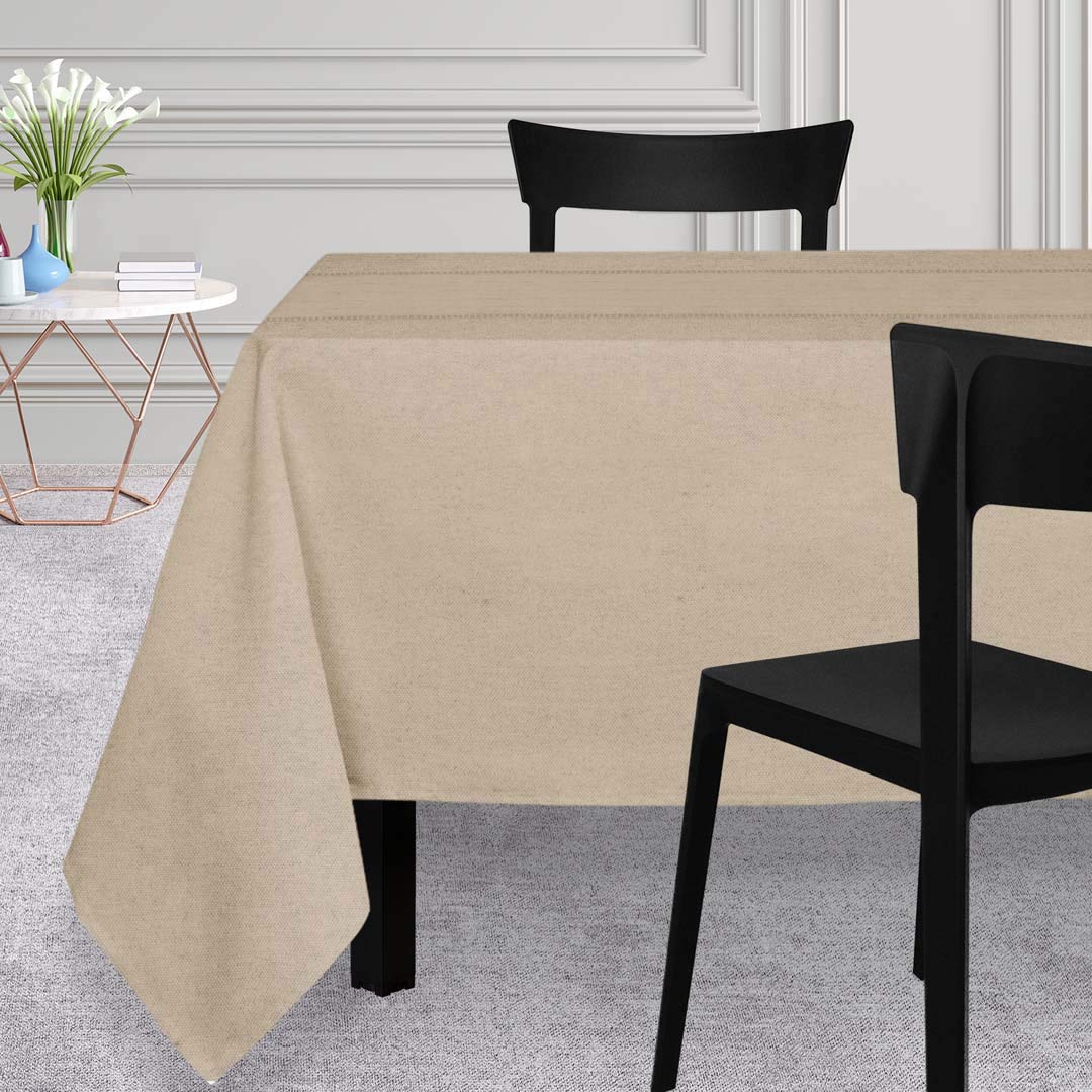 Soleil d'ocre, Venice Stain-Resistant Tablecloth, Ecru, 150 x 300 cm