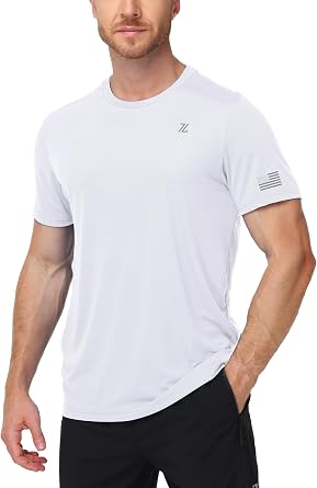 Swim T-Shirts for Men UPF 50+ Sun Protection Rash Guard, Fast Dry Moisture Wicking for Athletic Activities & Fishing