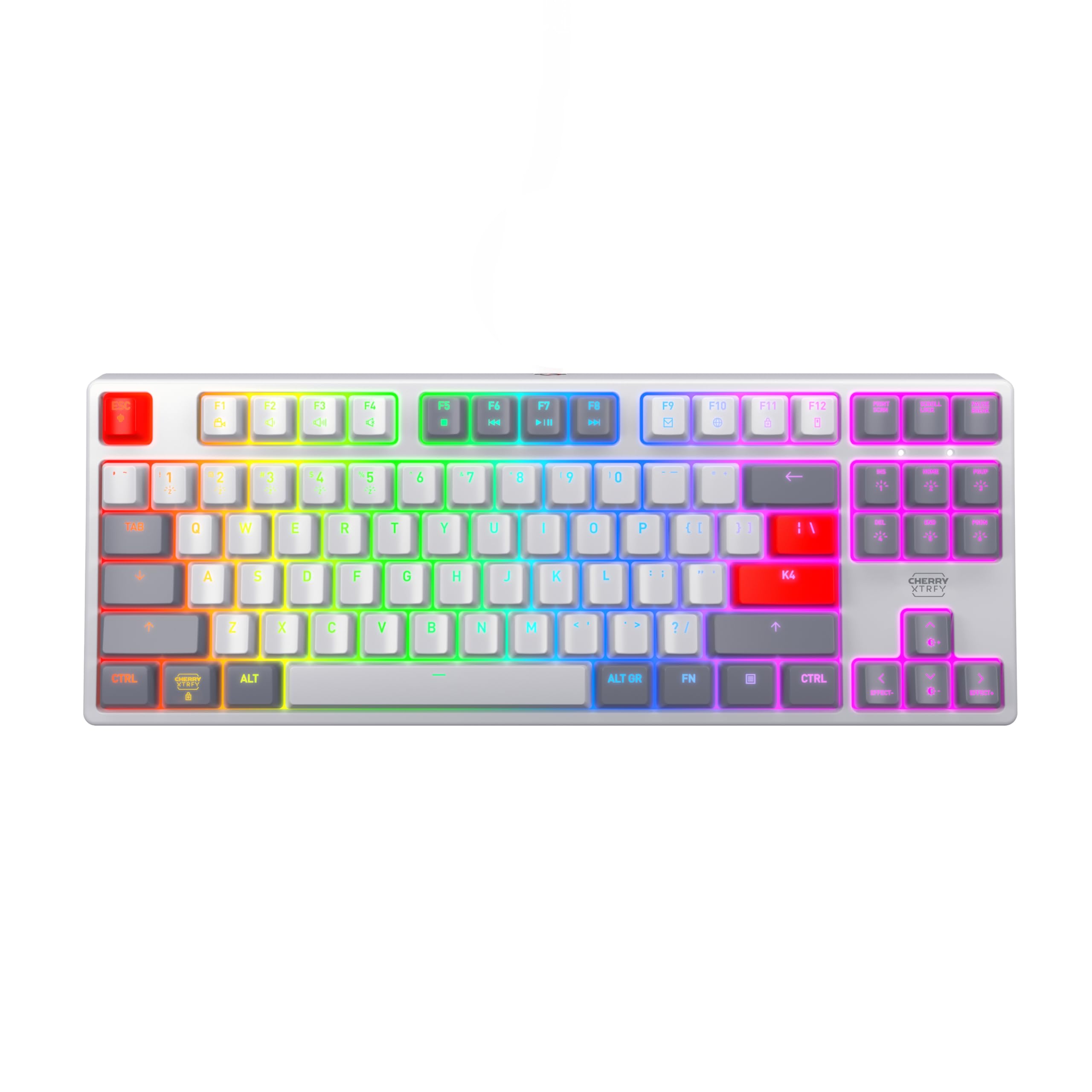 Amazon.com: CHERRY XTRFY K4V2 TKL, Tenkeyless Mechanical Gaming