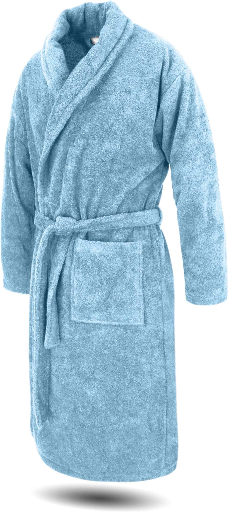 normani Luxus Bademantel | Saunamantel Flee 450 g/sm aus 100% Baumwolle für Damen und Herren in XS-8XL