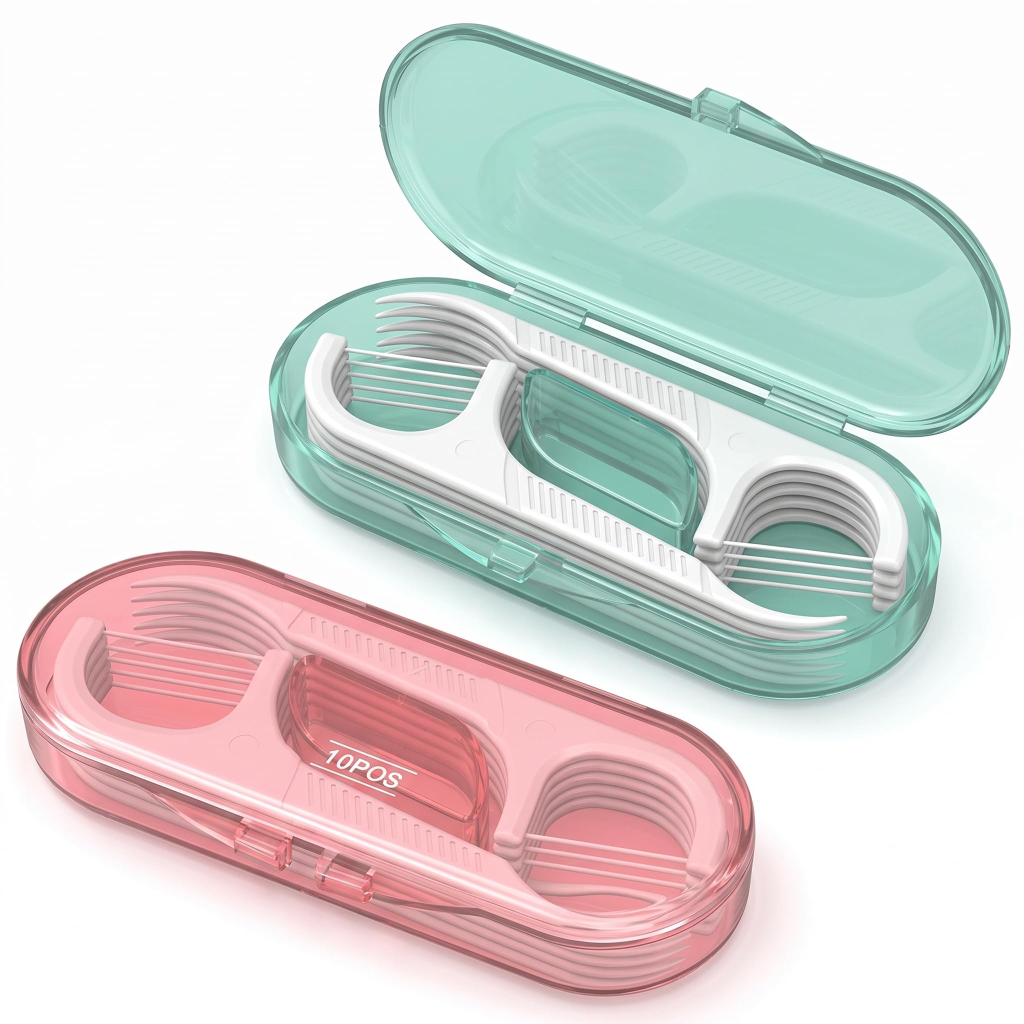 DYOUS - Dispensador portátil para púas de hilo dental, estuche de viaje para hilo dental