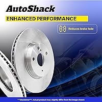 Vista 6 de AutoShack 12.8" (325 mm) Rotores de Freno Traseros Ventilados de Reemplazo para 2002-2009 Chevrolet Trailblazer 2002-2009 GMC Envoy 2005-2009 Saab