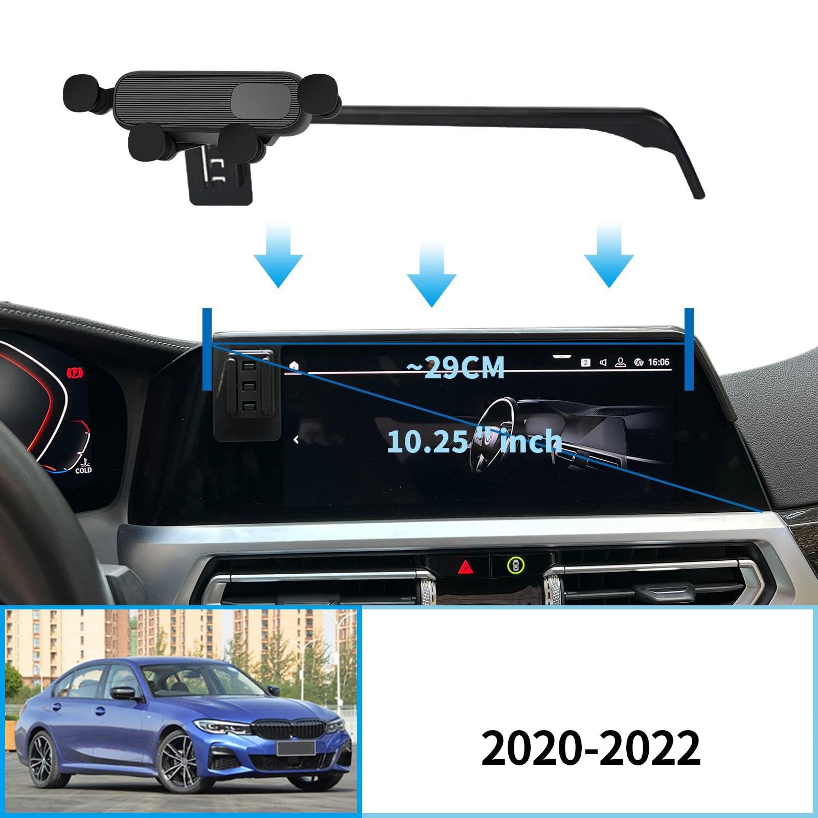 Uchwyt Samochodowy na Telefon dla BMW serii 3 G20 2020-2022, uchwyt samochodowy na telefon komórkowy, ekran, stała podstawa, stojak na nawigację GPS (ładowanie)