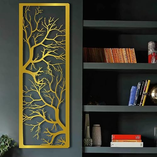 Arte de pared de árbol de la vida, arte de pared de árbol de metal, letrero de árbol, decoración de pared de metal, decoración de pared de rama de