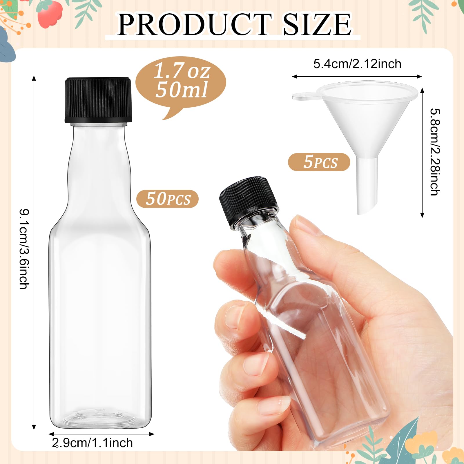新品未使用 t-mix Clear Bottle Amazon.com: 8 oz Clear Professional Cylinder PET Plastic