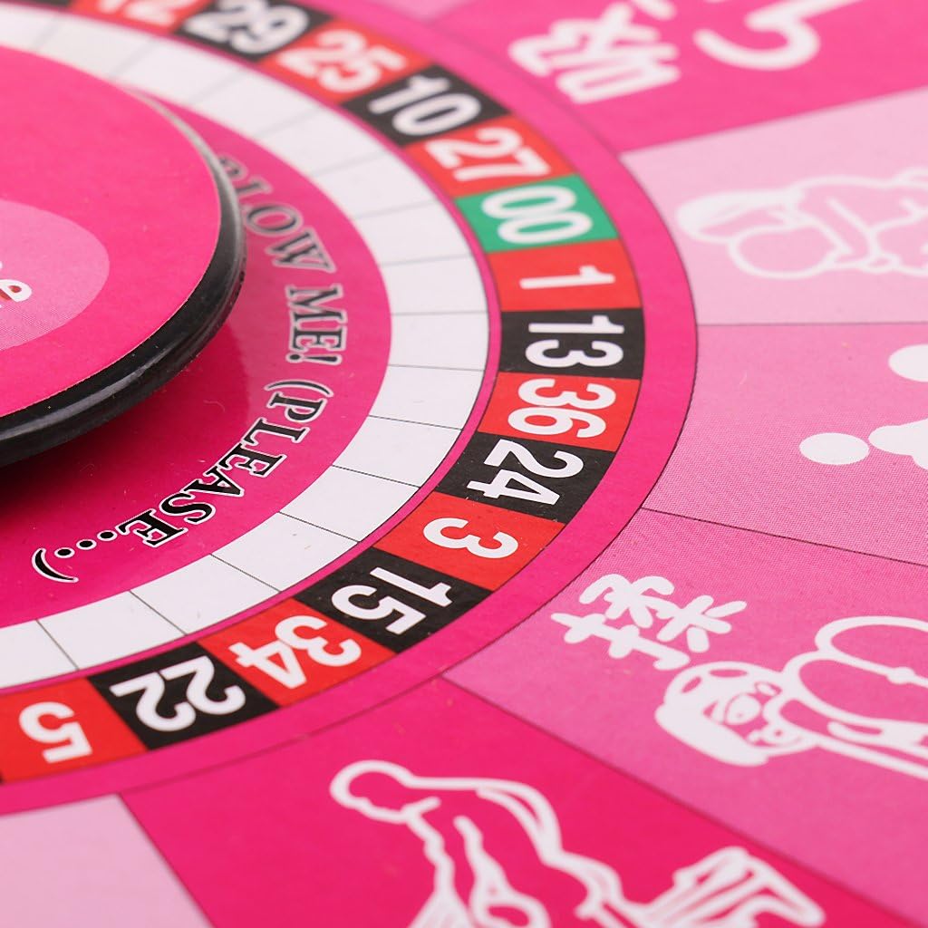 Adults Game Action Turntable Party Supplies - Pink Bachelor Party Toy 6.7 Inch Diameter Turntable Game for Lovers, Couples, Ladies Night - Plastic Party Favors for Parties image 2