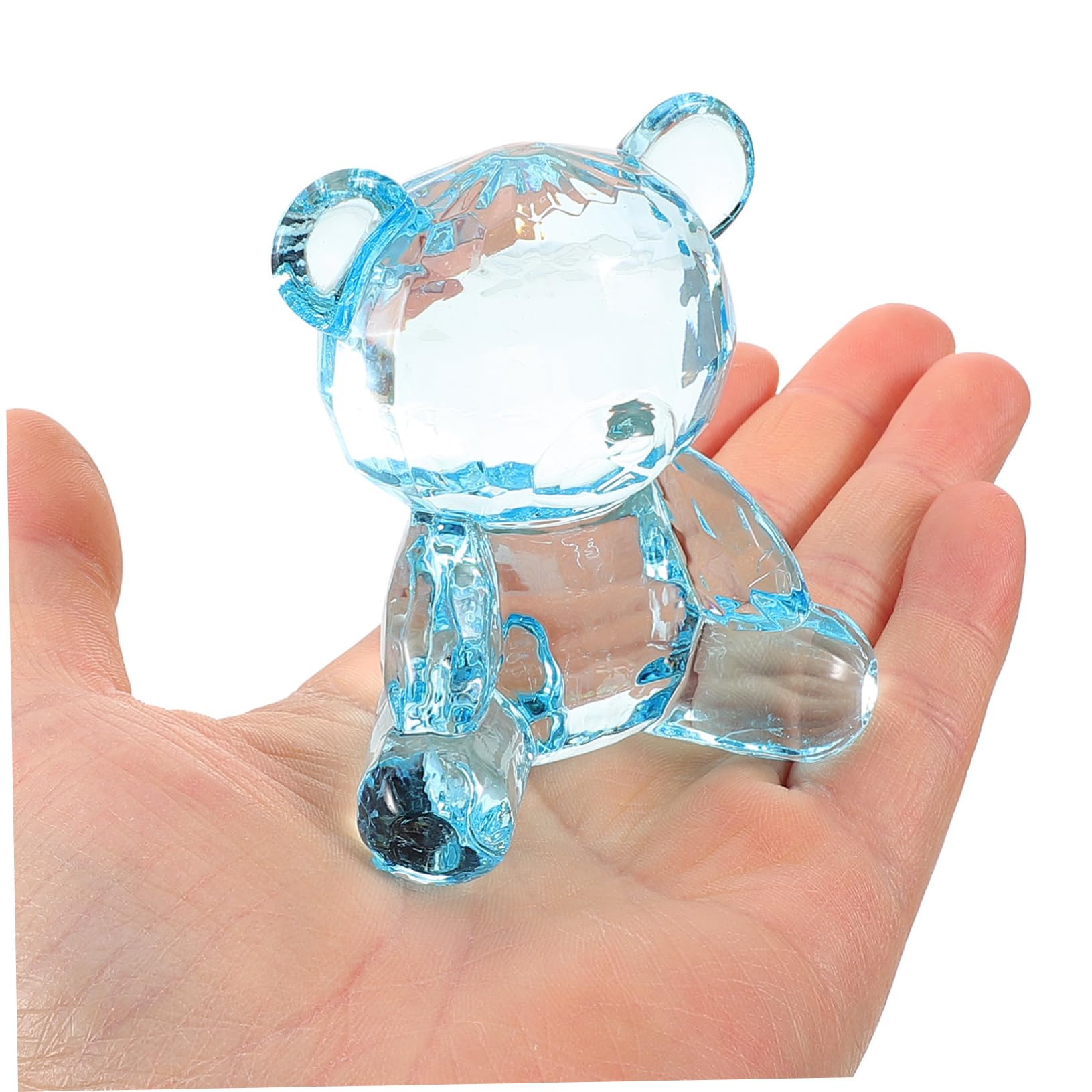 YARNOW 4 Pezzi Di Scultura Orso Statua Orso Acrilico Decorazione Orso Per Arredamento Casa E Feste