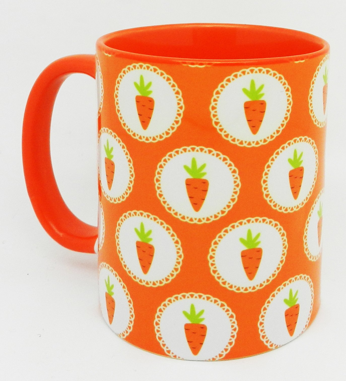 Half A Donkey Orange The Carrot Mug With Glazed Handle And Inner, Ceramic, 310Ml (11Oz)