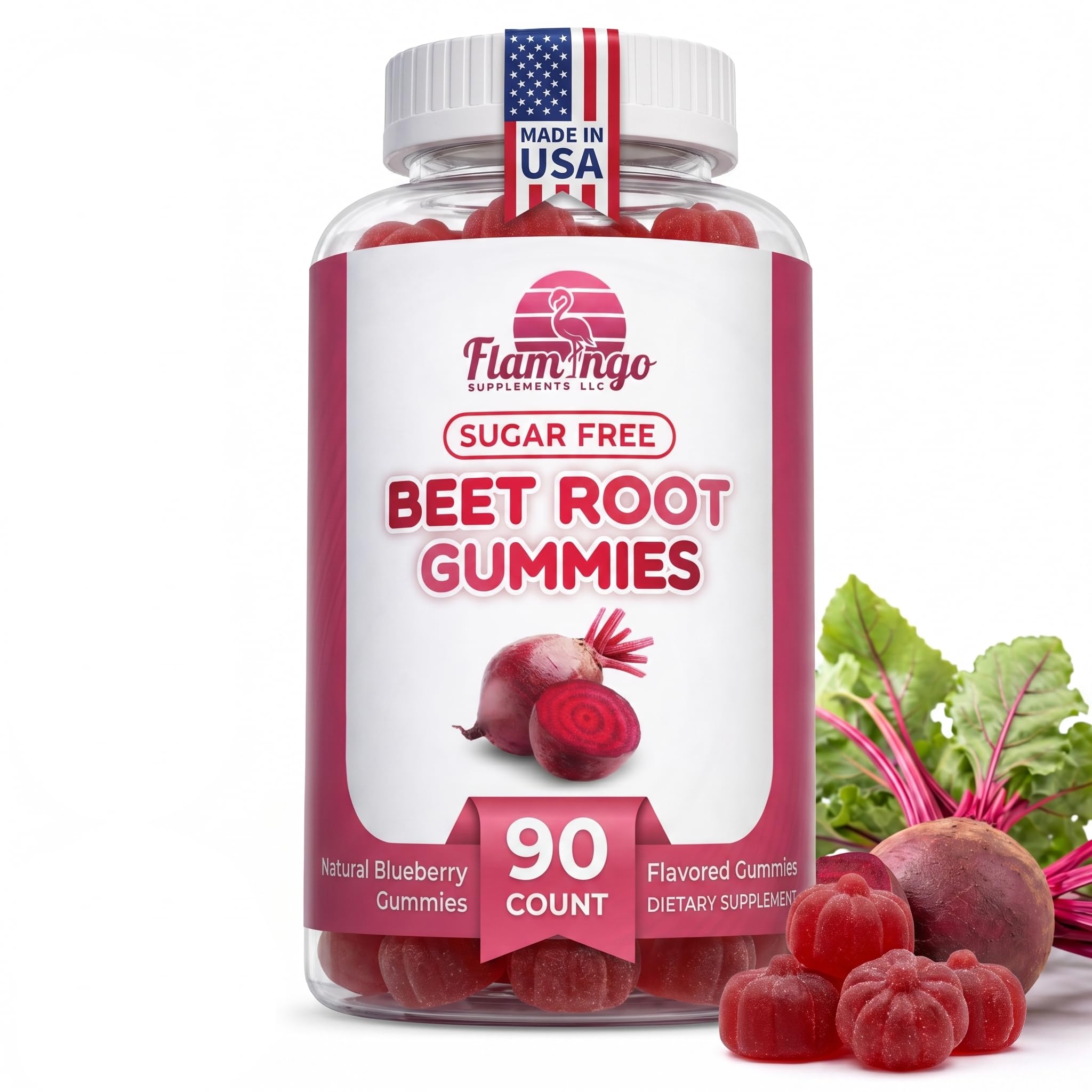 Flamingo Supplements Sugar Free Beet Root Gummies