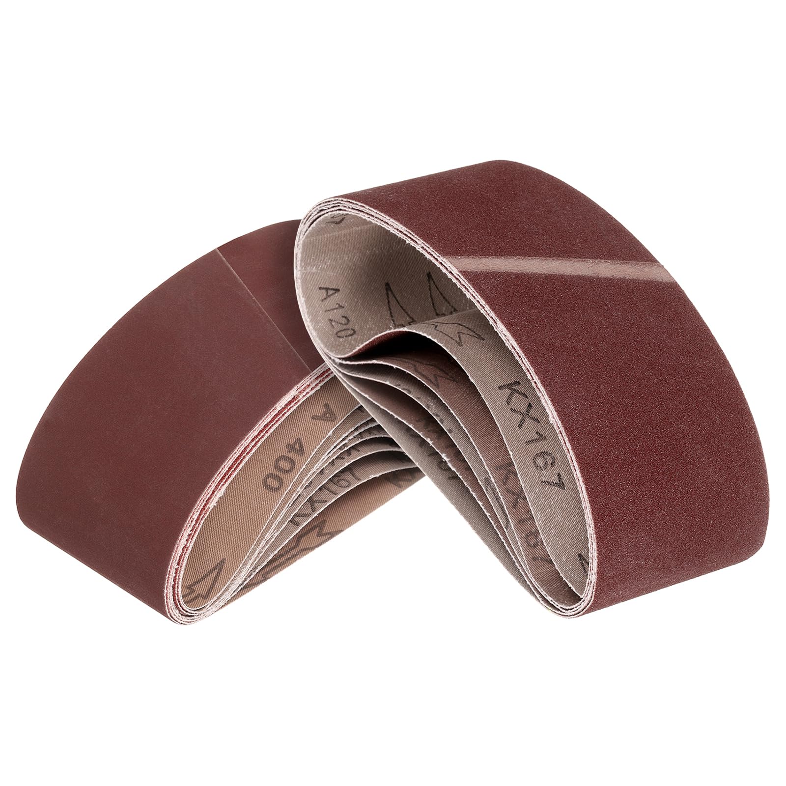 Bandes abrasives en oxyde d'aluminium 10,2 x 53,3 cm pour un meulage de haute précision