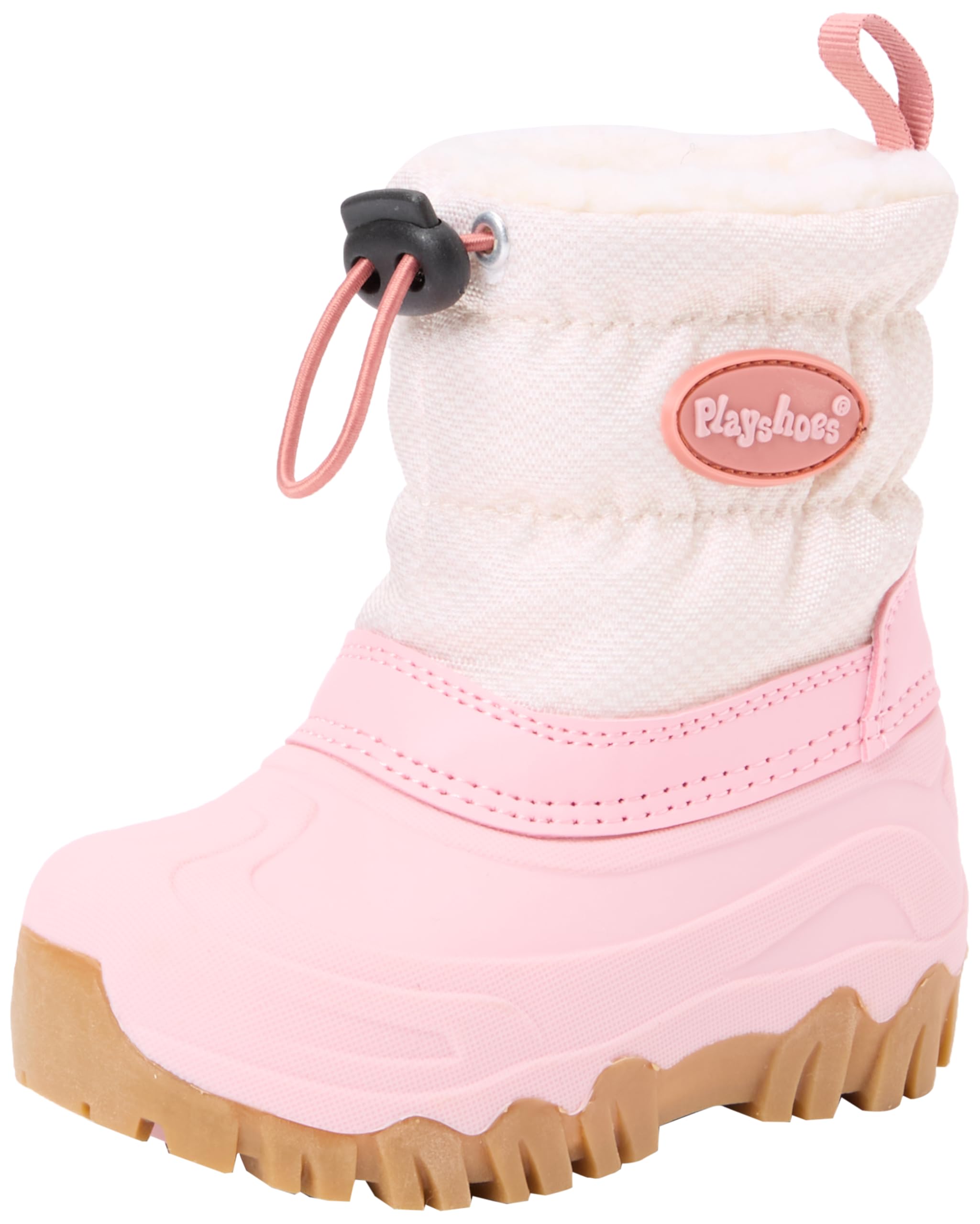 Playshoes Unisex Kid's Winter-Bootie Uni Snow Boot, Pink Plain, 10/10.5 UK Child