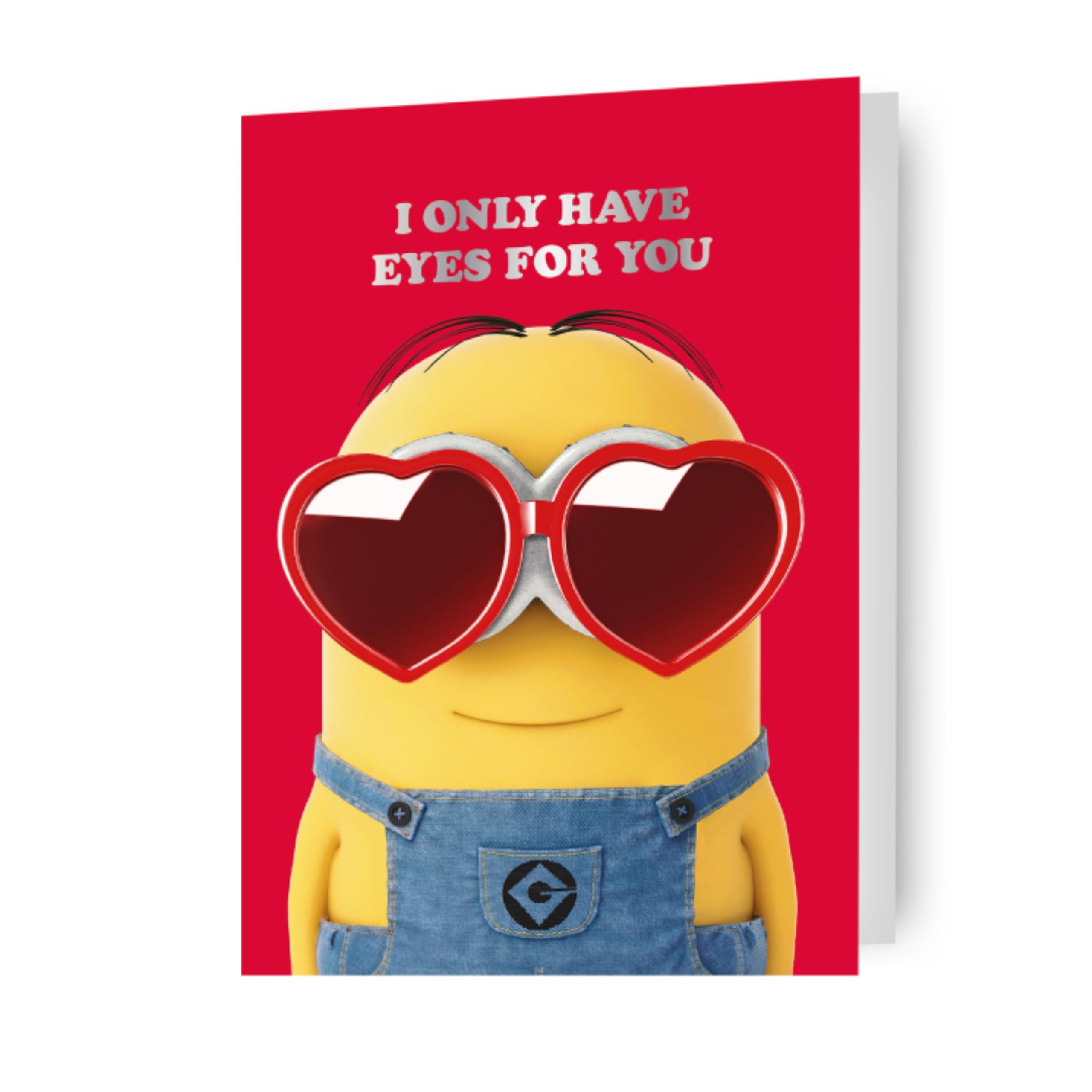 Despicable Me Valentine's Day Card, Minions Valentines Day Card for Him, Husband, Boyfriend, Her, Wife, Girlfriend, Funny Cute Cartoon Card