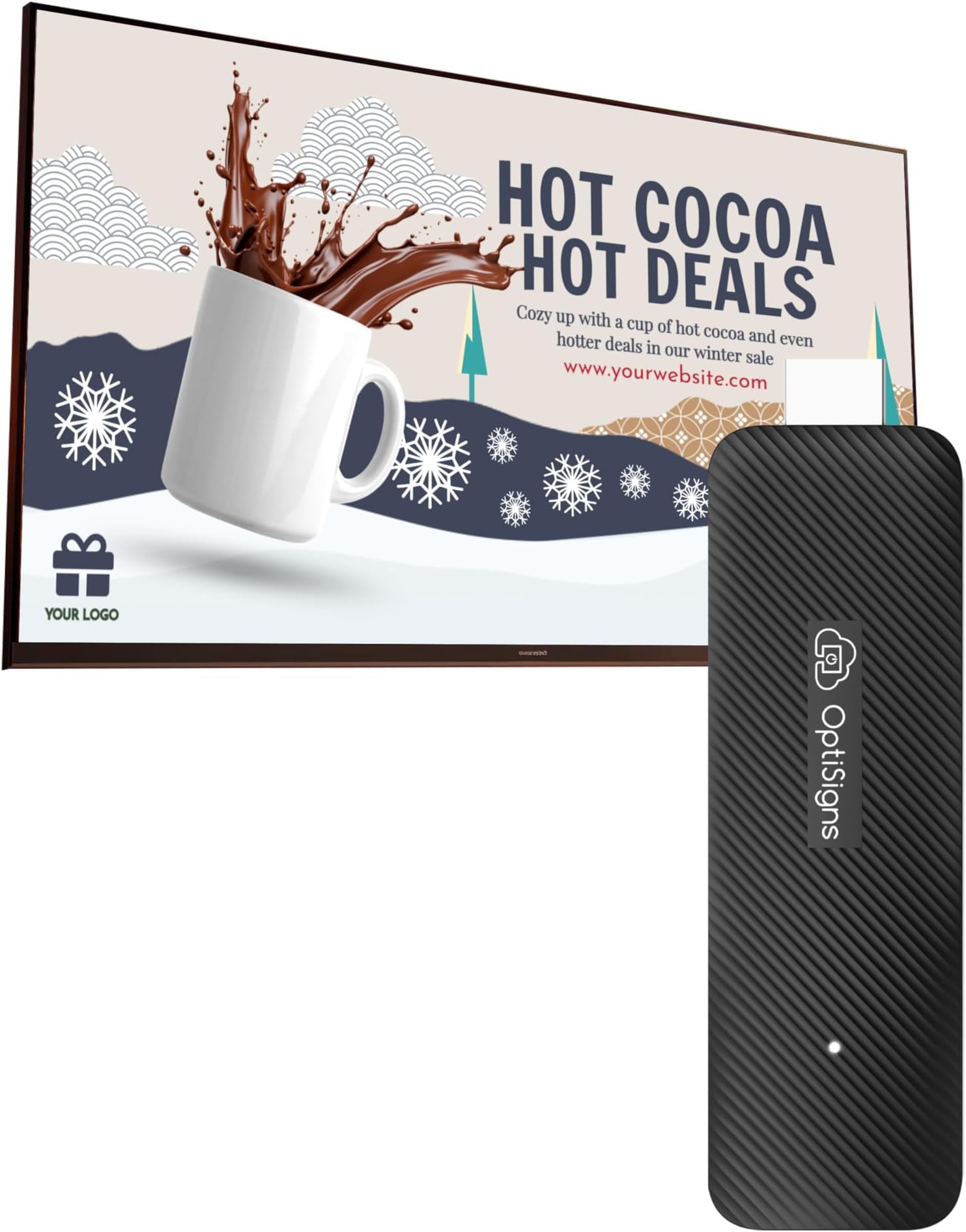 – OptiSigns Android Stick Digital Signage Player - UK Plug