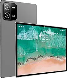 Tablet Android De 10,1", Com Wi-Fi 4G Para Estudo, Jogos E Vídeos, Navegação Na Internet, Suporte Dois Cartões Sim Em Modo Espera, 8 Núcleos/Bluetooth/Gps, Tela Ips Hd Cinza