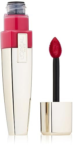 Miniatura 4 de Lápiz de labios L'Oreal Paris Color Caresse brillo húmedo, 0.17 onzas, rosado (Pink Rebellion)