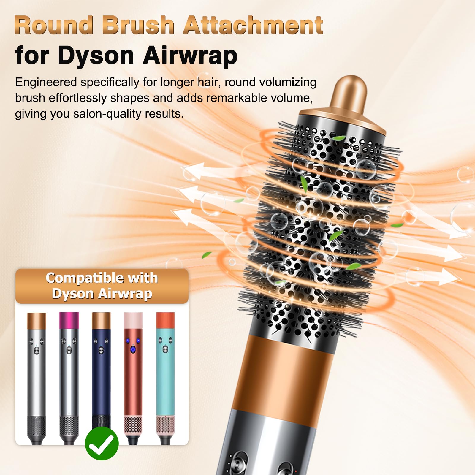 Amazon.com : Round Volumizing Brush for Dyson for Airwrap HS05