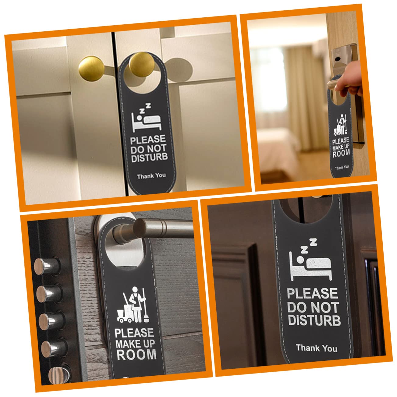 Cartello Privacy Per Porta - Doppia Indicazione Libero/Occupato - Adesivo Per Hotel/Casa - Foto 2