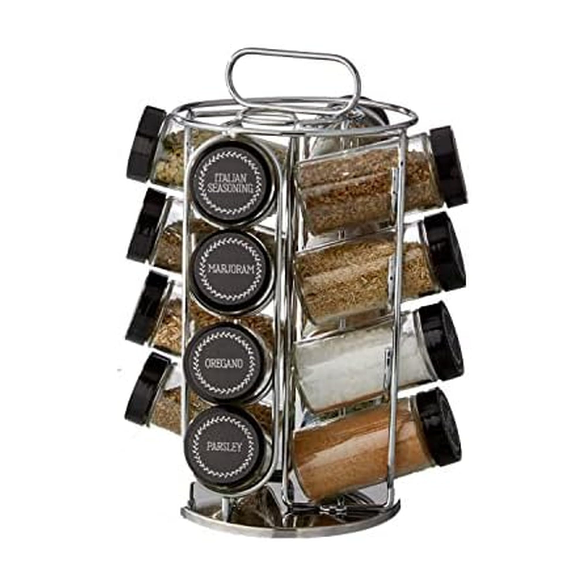 スパイスラック  kamenstein Amazon.com: Kamenstein 16 Jar Montauk Revolving Countertop Spice