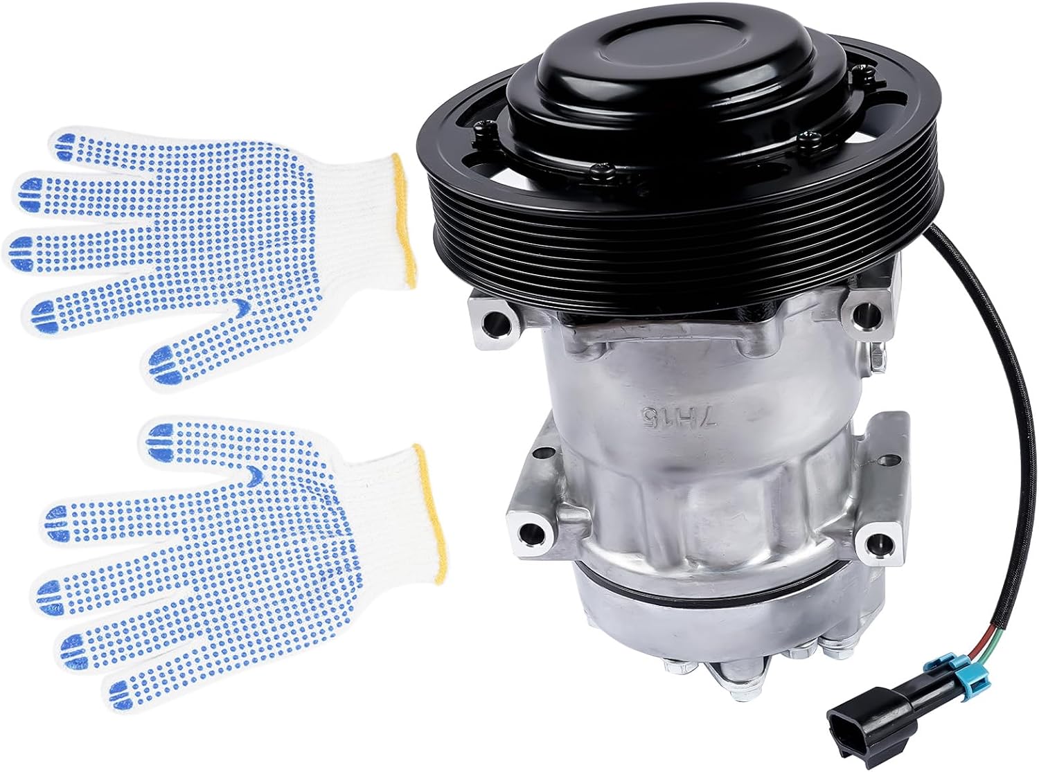 20721587 A/C Compressor Replacement for Volvo VNL/VNM/VAH/VHD 2008 2009 2010 2011 2012 2013 2014 2015 2016#Replace 4326 4326U 206RD52M 206RD53M 206RD53MF A/C Air Compressor