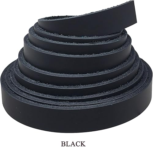 Miniatura 3 de Tiras de cuero de 58 pulgadas, colores brillantes de 2.4 a 0.110in, tiras de cuero Latigo, ideales para cinturones, collares, manualidades de cuero,