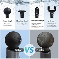 arboleaf Mini Masszázspisztoly 3200 RPM - Intelligens AI Szintekkel, 4 Fejjel, Könnyű Izomfeszültség-oldó Készülék, USB-C Töltés, Hordtáskáv 4