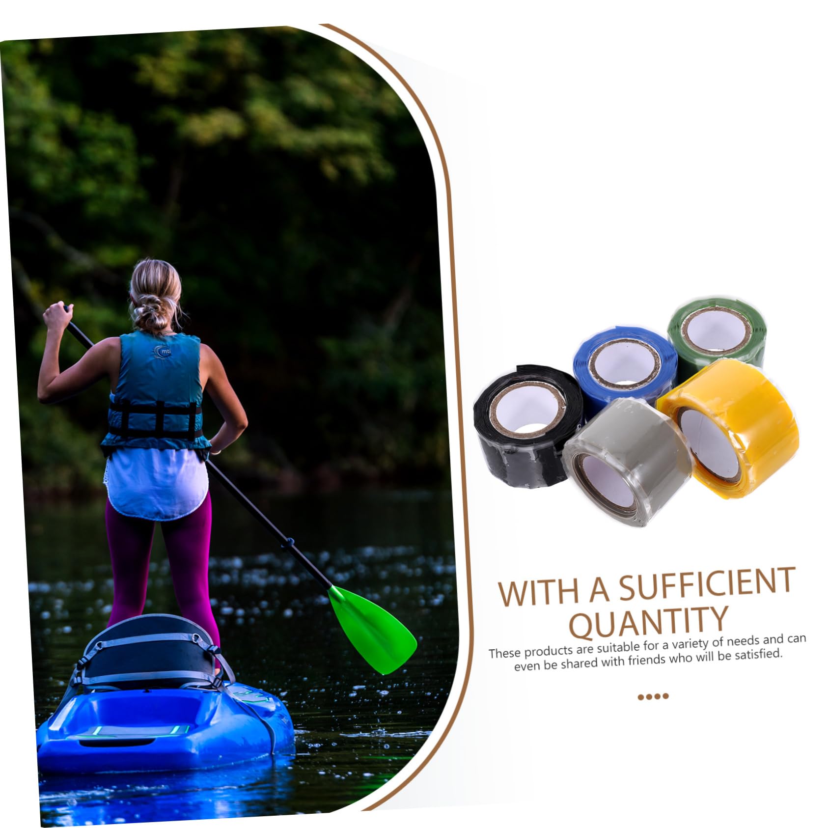 TOYANDONA Antideslizante Remo De Kayak De Verde Negro Azul Gris Protector De Mano Autoadhesivo Pala De Kayak Resistente Duradera