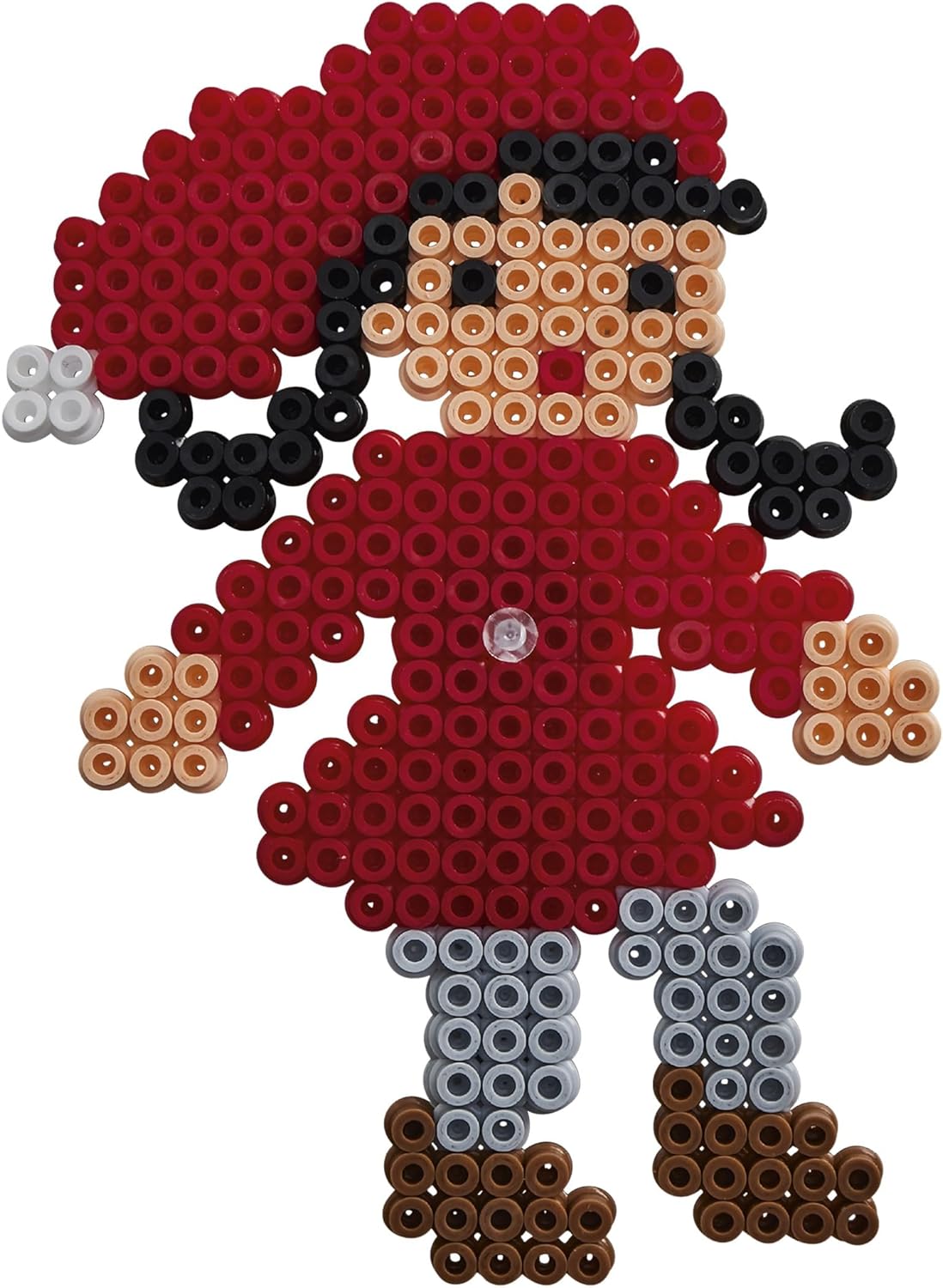 Hama Perlen 3450 Iron-On Beads Christmas Fun Gift Pack with Approx. 2,000 Midi Beads, a Square Peg Plate to Clip Together, Motif Template, Ironing Paper, for Children from 5 Years