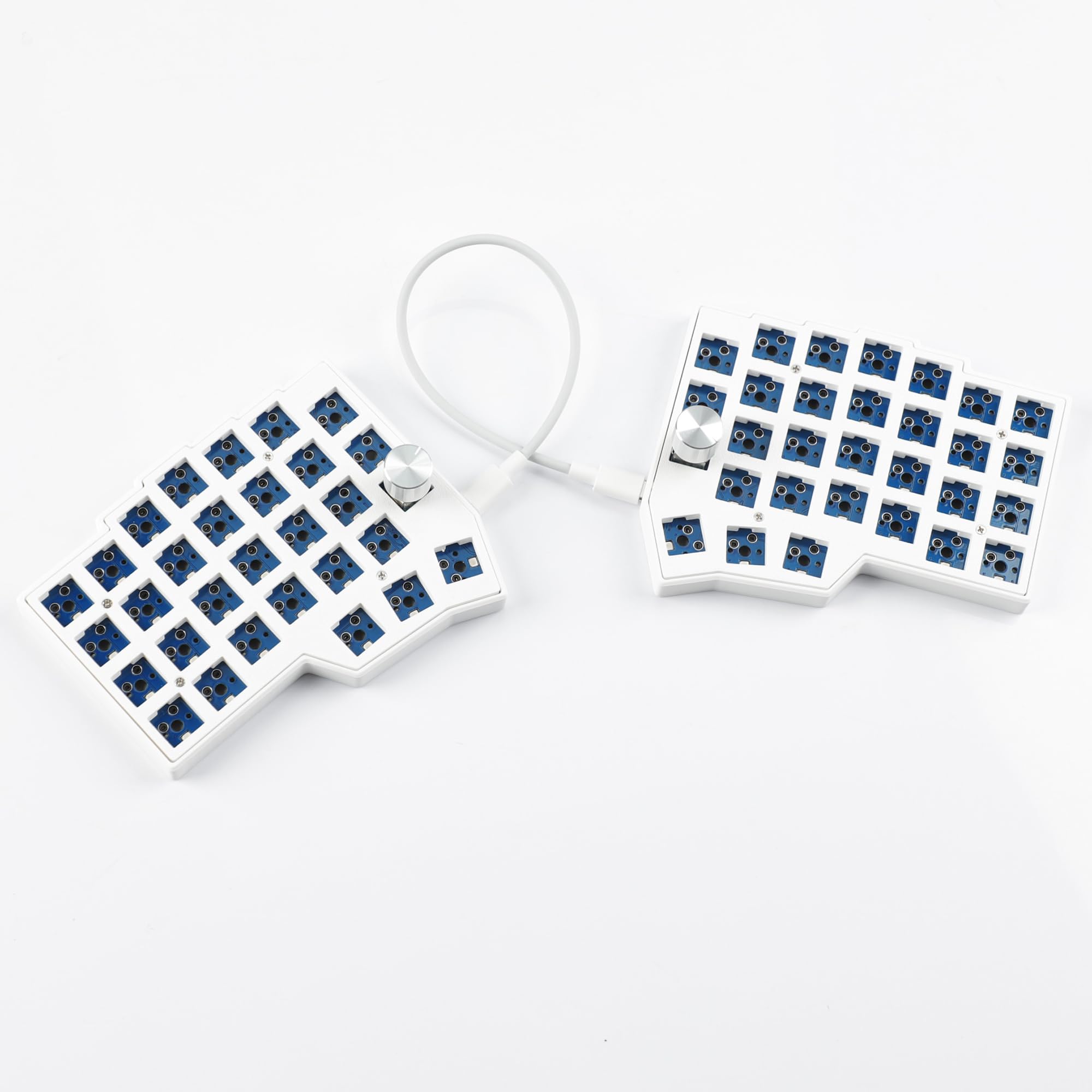 YMDK BORNE Manopola Corne4×6 Layout 58 Tasti Ergonomico Wired Hot-swap Split MX Tastiera Meccanica South RGB QMK Fiala Programmabile