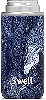 Vista 11 de S'well Enfriador de bebidas de acero inoxidable, se adapta a latas y botellas de 12 onzas, punto de partido, recipiente aislado al vacío de triple
