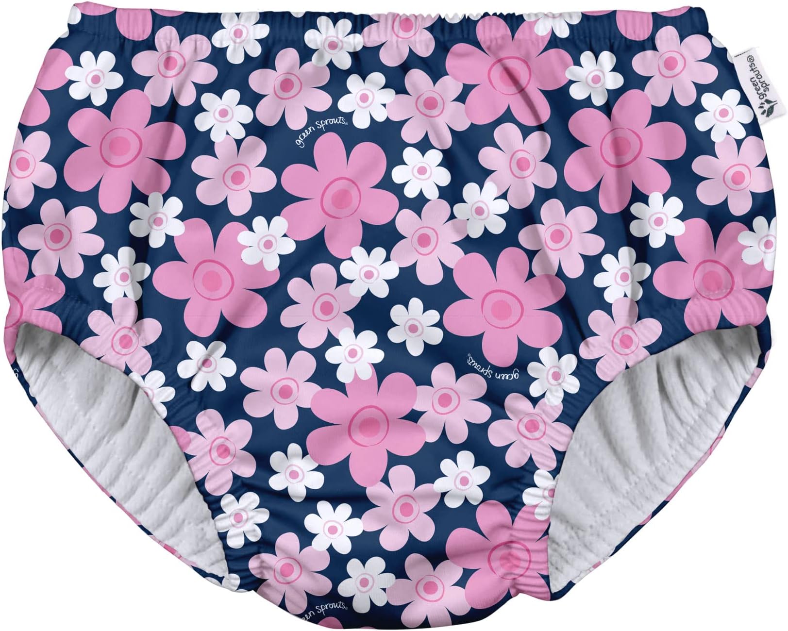Green SproutsEco Pull-up Swim Diaper - Navy Blooms - 4T (3-4 Years)