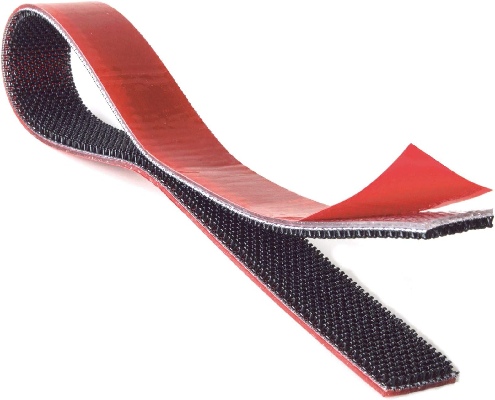ALFA-LOK® 5345 Self-Engaging Heavy Duty Fastener Self Adhesive Tape Black 25mm Wide, 100cm Long
