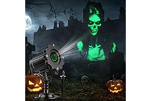 3D Ghost Skull Halloween Projector Lights