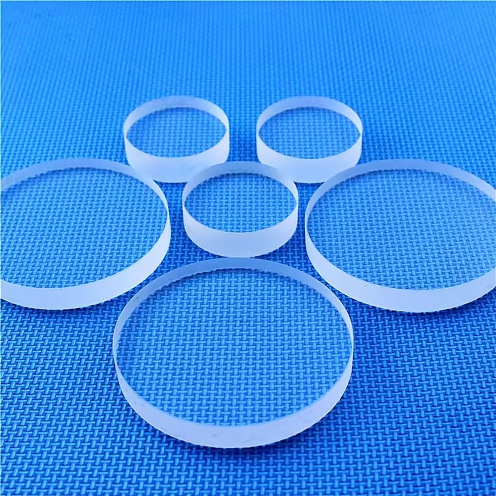1 Unidad Placa de Cuarzo JGS2 Diámetro 40/45/50-95mm, Grosor 4mm, Ventana Óptica Redonda, Excelente Estabilidad Térmica para Instrumentos Científicos y Visores Industriales(Diameter 75mm)