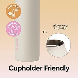 Owala FreeSip Twist Insulated Stainless Steel Water Bottle with Straw for Sports and Travel, BPA-Free, 24-oz, Daybreak