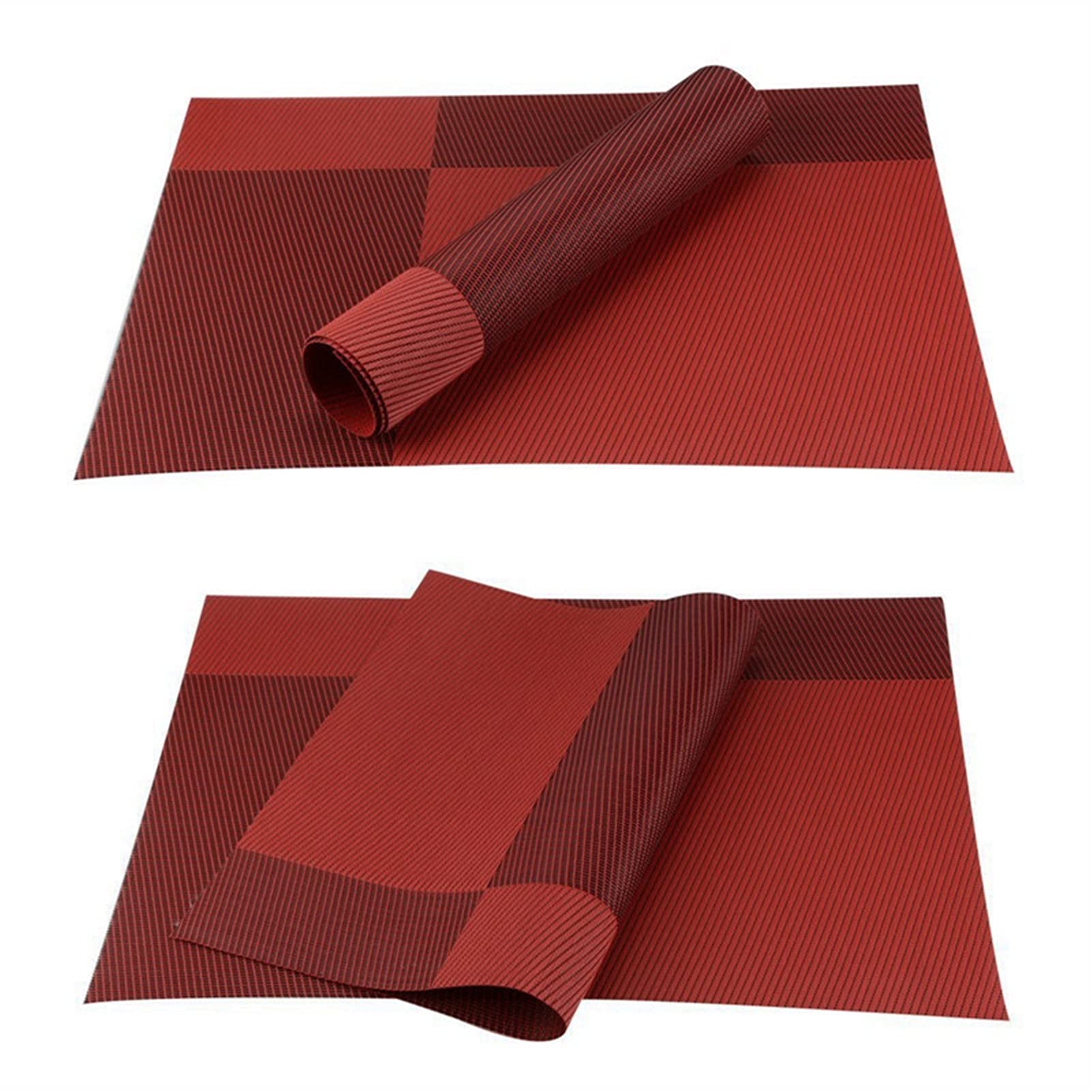 Set de table PVC au design géométrique et finitions soignées