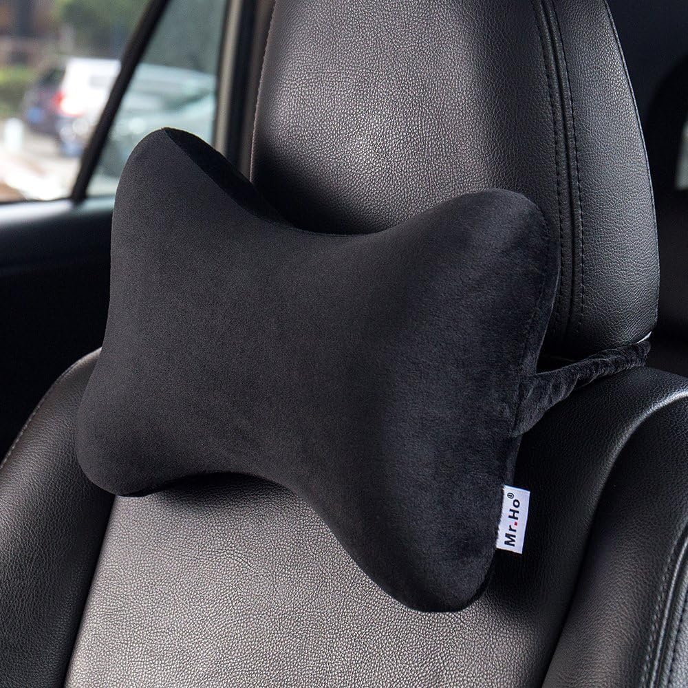 REAGAR Seat Head Neck Rest For Ford Kuga 2013-2019, Headrest Relieving Neck Fatigue Soft Memory Foam Car Seat Cervical Neck Rest Pillow,A-Black