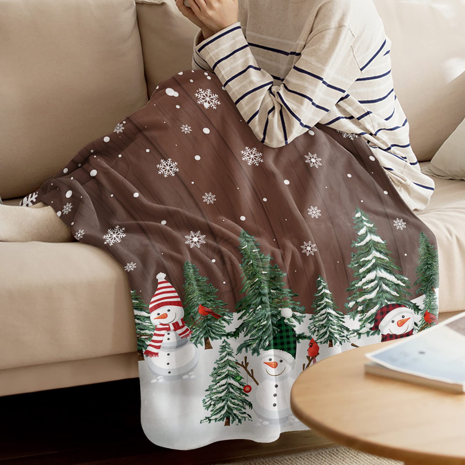 Manta De Navidad De Felpa - 120x80cm, Diseño Navideño, Suave Y Cálida, Para Sofá, Cama O Como Regalo Festivo